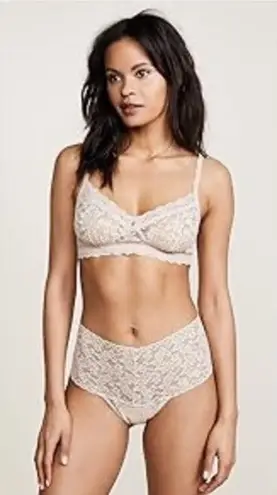 Hanky Panky Retro Lace Bralette 9K7406 Chai (nude) Sz M NWT $56