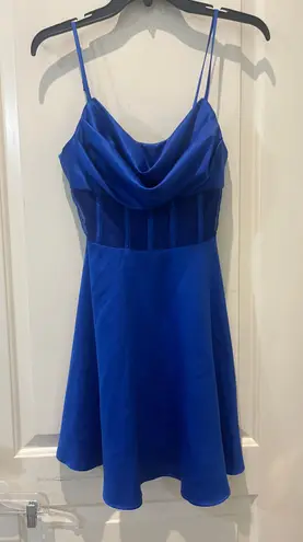 Dillard's blue dress from 