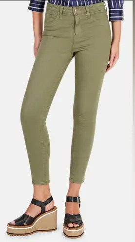 L'Agence  Margot High-rise Skinny jeans in army green