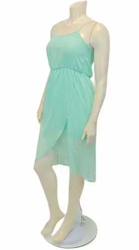 Everly  Mint Green spaghetti Stap High Low Dress