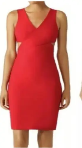 Elizabeth and James Aldridge Cut Out Sheath Dress Red Size 0