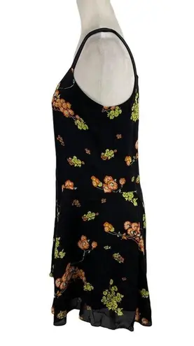 ALC Frank ALC Womens Size 4 Serena Floral Print 100% Silk Mini Dress Sleeveless V-Neck