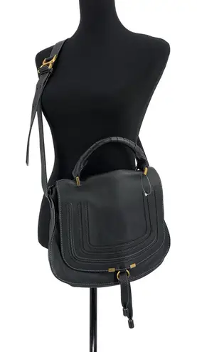 CHLOÉ Medium Marcie Top Handle Bag Black Leather *Authentic*