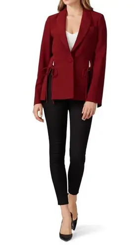 Prabal Gurung Red Tie Blazer Size 2