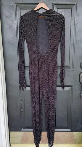 SKIMS Catsuit Logo Velvet Suit W/ Gloves and Stir Up