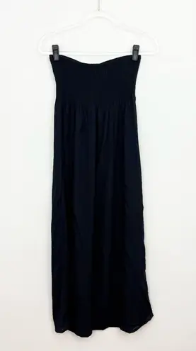 Lani Lau Solid Jazz Strapless Dress Navy