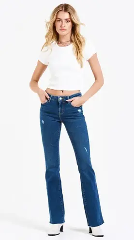 Dear John  Women’s Jaxtyn Bootcut St Tropez‎  Distressed Raw Hem Jeans Size 31x32