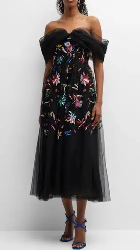 Jason Wu Collection Tulle Off-Shoulder Cocktail Dress Size 10, NWT Retail $3,395