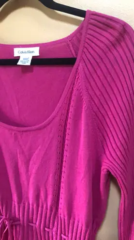 Calvin Klein Fuchsia Tunic Top Size M thumbnail 5