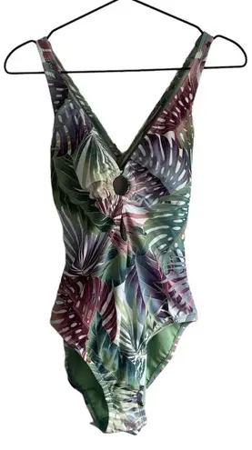Bleu Rod Beattie Cross Back Keyhole One-Piece 8 Swimsuit
