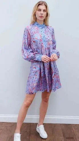 STINE GOYA SG Jasmine dress in jungle scene pink XS