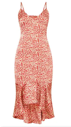 Pretty Little Thing Leopard Print Midi Dress