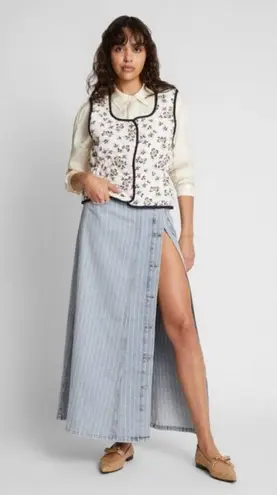 💕MUNTHE💕 Sahla Outerwear Quilter Vest ~ Floral Print/Nature Scene 36 NWT White Size undefined