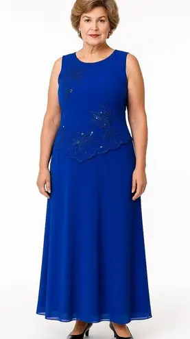 R&M Richards vintage royal blue faux two