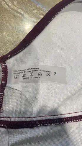 Purple Crop Sports Tank Top Small