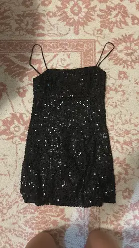 Urban Outfitters Black Sequin  Dress