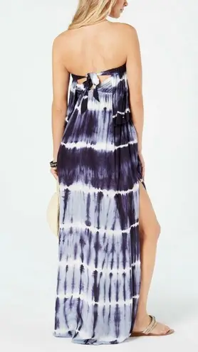 Raviya NWT Navy Tie Dye Strapless Maxi Swimsuit Cover Up Size Small