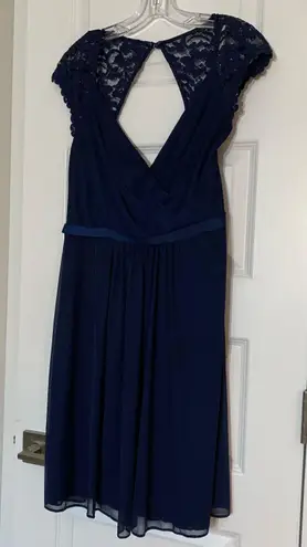 David's Bridal David’s Bridal Bridesmaid’s Dress Navy  