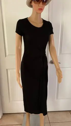 Elie Tahari Melissa Gathered Knit Midi-Dress