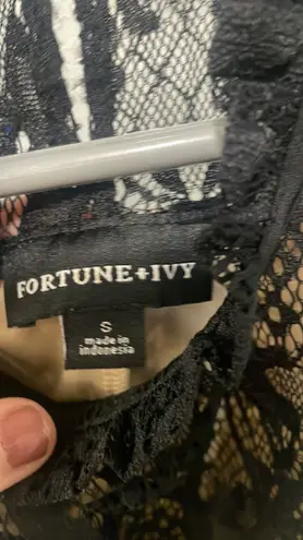 Fortune + Ivy Back Lace Top