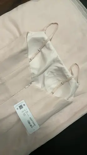 Azazie NWY TAYLA Sheath Square Neckline Chiffon Floor-Length Blushing Pink Sz A4