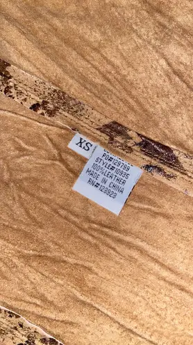 XCVI vest 100% leather reptile print drape front Southwest Size Xsmall NWOT