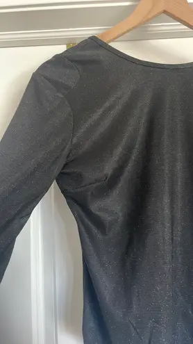 Sparkly Black Body Suit Size M