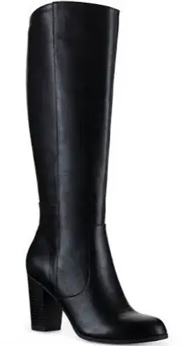 Style & Co  Knee High Boots Size 9 Black Block Heel Dress Boots NEW - Image 1