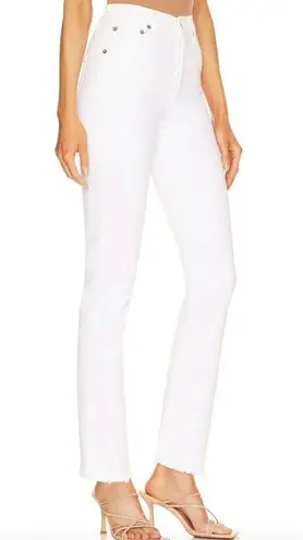 AGOLDE NWOT  Riley Long High Rise Straight Jean - Sour Cream (White)