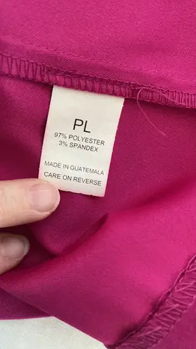 Briggs button down blouse petite long sleeve large buttons VTG 80s/90s Sz LG PET Pink