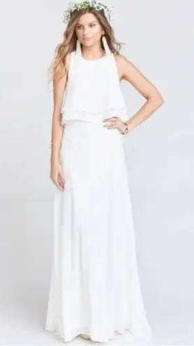 Show Me Your Mumu  Princess Di White Ballgown Skirt Small NWT