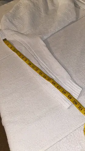 American Living sweater cable knit mock turtleneck long sleeve 100% cotton Sz LG