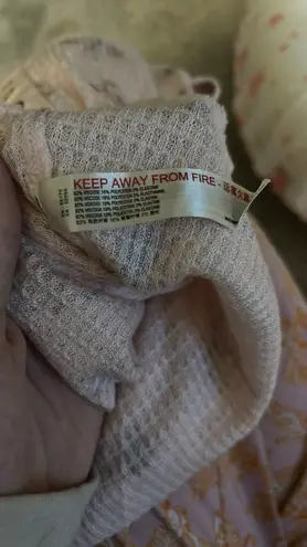 Free People Women’s  Long Sleeve Top waffle knit