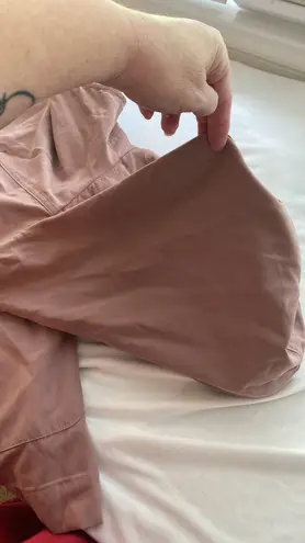 Staccato vest hooded drawstring at waist pockets lapel front size large