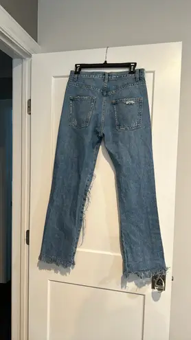 LF Jeans Distressed Ripped With logo On Side