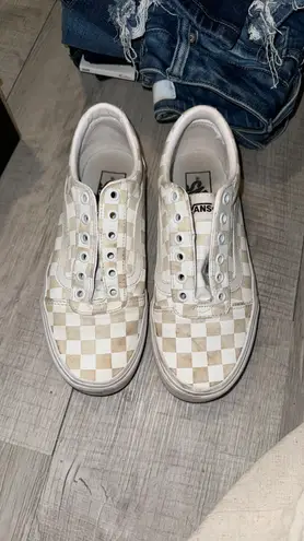 Vans White Checkered shoes