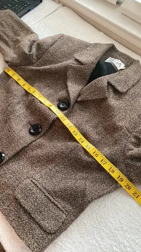 Taiga Paris blazer jacket cropped fit long sleeve oversize buttons size 10