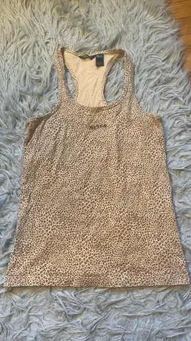 Mango basics cheetah tank top