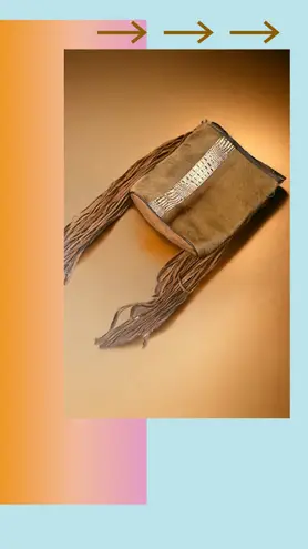 Boutique Large Hair On Hide Leather Tote Bag With Fringe Accents