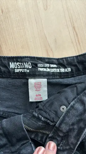 Mossimo Denim Black Jean Shorts