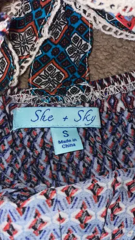 She & Sky  T Back Dress