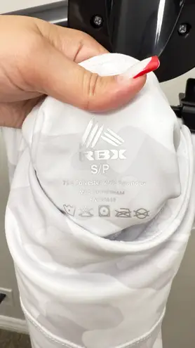 Rbx Active RBX Women’s Camo Print Biker Shorts White Gray Size S