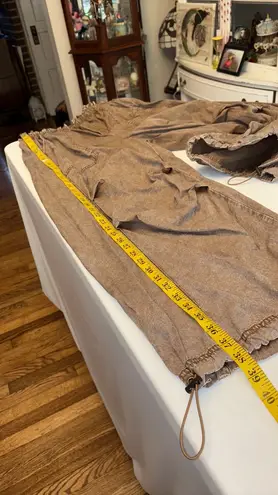 ee:some Eesome pants pull on wide leg w/drawstring ankle 2 pockets elastic waist Sz L