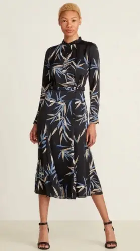 Equipment Printed Long Sleeve Dress, Size 4, Retail $495