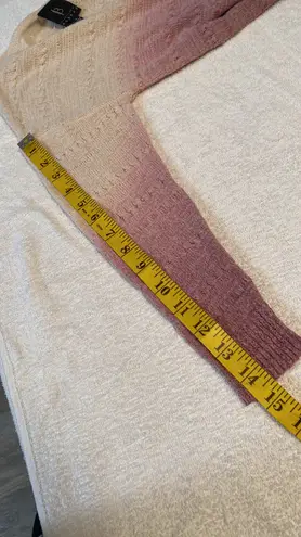Bobeau Collection by sweater elbow length sleeves 2 tone color size small