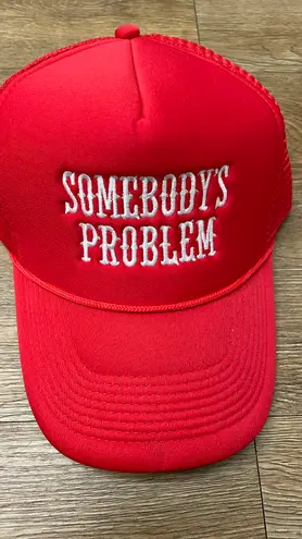 Somebody’s Problem Trucker Hat Red