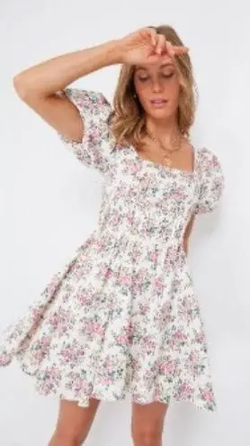 Hyacinth House Pink Floral Aurelia Mini Dress Tuckernuck Size XL