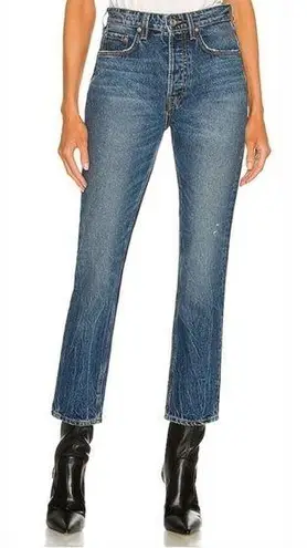 GRLFRND Karolina NEW High Rise Straight Crop in Hudson River