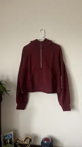 Lululemon scuba oversized half zipper hoodie NWT size M/L And XS/S color in red merlot