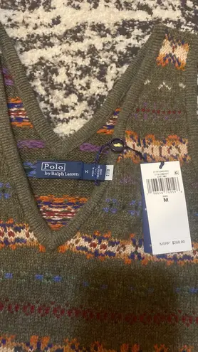 Polo Ralph Lauren Fair Isle Sweater Tank Top Size M